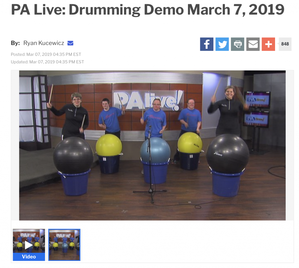 Drums Alive on PA Live - BLaST Intermediate Unit 17